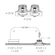 Revolve Double 3.5  Regressed Gimbal Downlight Online now