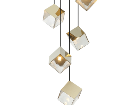 Cube 5-Light 19.9  Chandelier Online