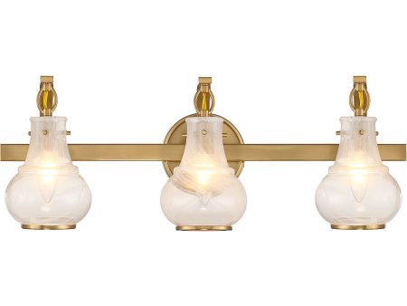 Adams 3-Light Bathroom Vanity Light For Sale