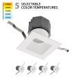 Pop-in 4  LED Square Recessed Kit 5-CCT Selectable (Pack of 4) on Sale