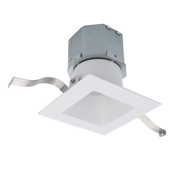 Pop-in 4  LED Square Recessed Kit 5-CCT Selectable (Pack of 4) on Sale