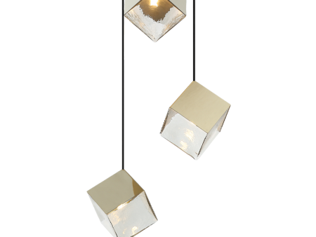 Cube 3-Light 16.4  Chandelier Hot on Sale