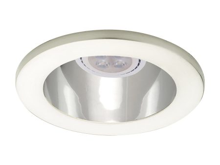 4  Round Adjustable Open Reflector Trim with LED Bulb For Sale