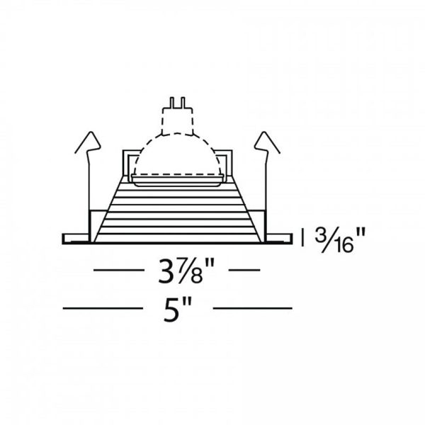 4  Adjustable Step Baffle Trim For Cheap