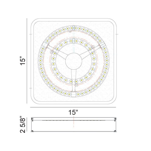 Ainslay 15  Square Ceiling Mount Online Hot Sale