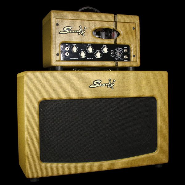 Used Swart Limited Edition Atomic Space Tone Head and 2x12 Cabinet Lacquered Tweed on Sale