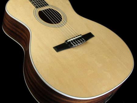 Used Taylor 214e-N Nylon String Grand Auditorium Acoustic Guitar Natural For Sale