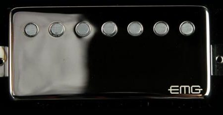 EMG 66-7H Seven String Electric Guitar Humbucker Pickup Black Chrome For Sale